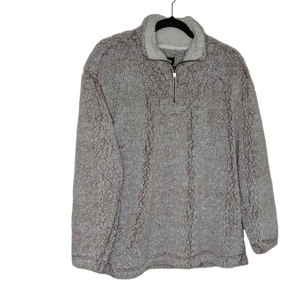 Coffee Shop Faux Fur Pullover - Size L - NWT